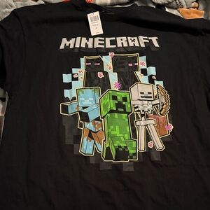 Minecraft Black Graphic Tee - Short Sleeve